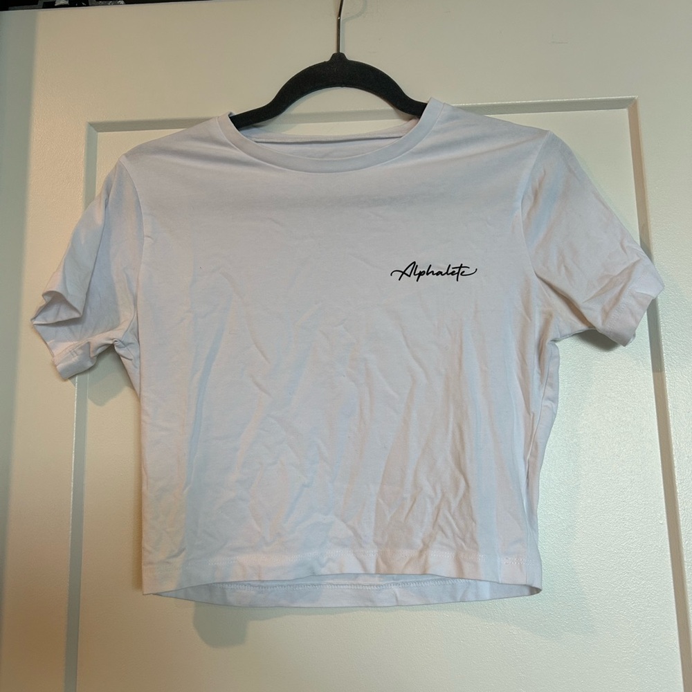 Alphalete White Short Sleeve Tee